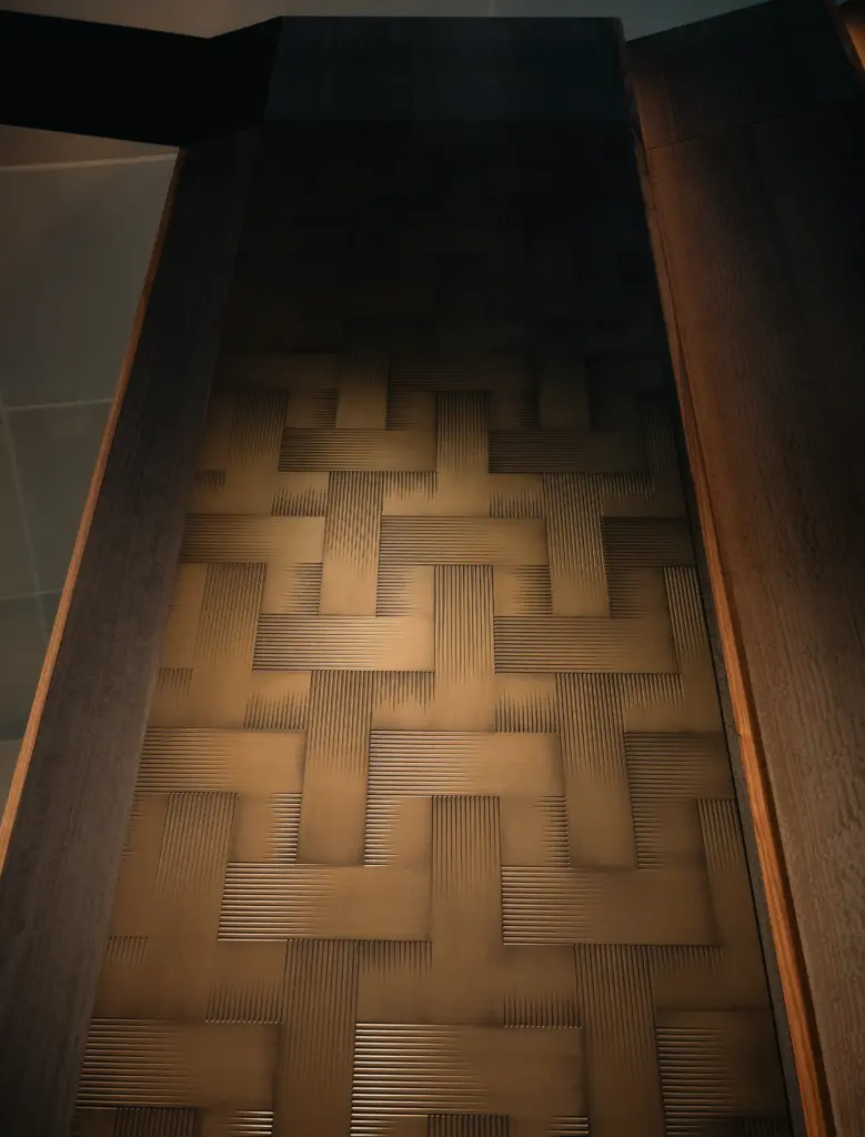 Pannellatura Metropolis su applicazione verticale 