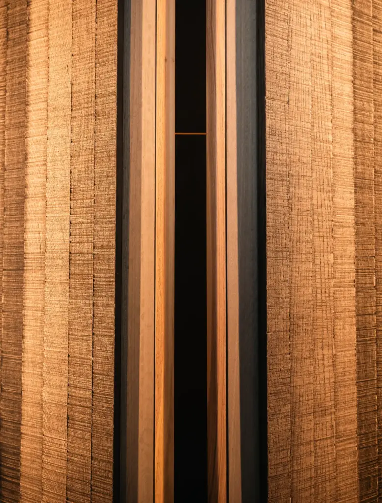 Pannellatura Seghettato applicata su stand espositivo